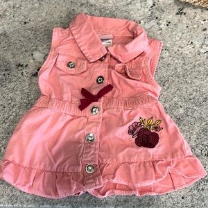 Little lass 12 month button up dress